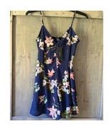 NWT Lulus Always Abloom Navy Blue Floral Print Button Front Swing Romper... - $482.33 MXN