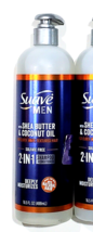 1 Bottles Suave Men Shea Butter Coconut Oil 2 In 1 Shampoo Conditioner 16.5 oz - £15.63 GBP