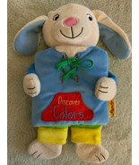 Softplay Bunny Rabbit Fleece Cloth Book Discover Colors Dolphin Duck Che... - $11.42 CAD