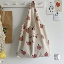 G aesthetic for school girls purses shopper designer handbag japanese women peach print thumb200
