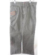Wrangler Riggs Workwear Pants Mens 34x30 Green Canvas Ripstop Cotton Uti... - £15.71 GBP