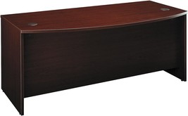Bush Business Furniture Series C 72W Bowfront Desk Shell In Mahogany. - £376.68 GBP