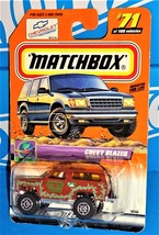 Matchbox 2000 On Tour Series #71 Chevy Blazer Dark Red ACTION TOURS - £3.69 GBP