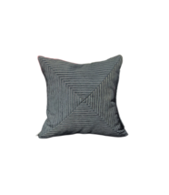 Decorative Pillow, Black White Velvet, Classic Pillow, 16x16&quot; - $35.00