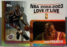 Topps 2003 Steve Francis Houston Rockets #LL-SF Love it Live Basketball - £1.96 GBP