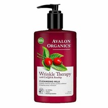 NEW Avalon Organics Coq10 Wrinkle Therapy with CoQ10 and Roseship Cleansing Milk - £12.90 GBP