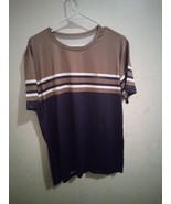 Mens Unbranded Blue Brown And White Short-Sleeve Shirt Sz M 9000ARE - $224.48 MXN