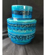 Aldo Londi per Bitossi. Grande Cylindrical vase IN Rimini-Blue Vetro Cer... - £316.54 GBP