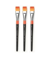 Hwahong Artist Flat Brush Set #6 Korean Watercolor Oil Painting Makeup B... - $48.30