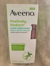 Aveeno positively radiant clear complexion, daily moisturizer new 4 oz - $16.34