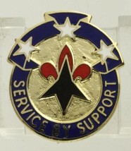 Vintage Military Us Army Dui Insignia Pin 190th Support Group Service By Support - £7.72 GBP