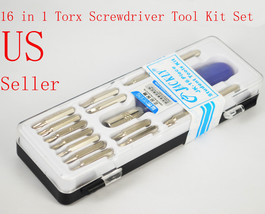 16 In 1 Torx Screwdriver Tool Kit Set T5 T6 T8 T10 T15 - £12.78 GBP