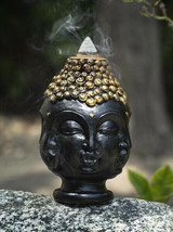 Phra Phrom Four Faced Buddha with Ushnisha Head Backflow Incense Cone Bu... - $20.99