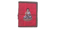 Handmade Paper Vintage  Handicraft Buddha Printed diary Notebook Journal... - $26.15 CAD