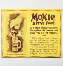 Moxie Soda Nerve Food Drink 1897 Advertisement Victorian Medical ADBN1mmm - £23.63 GBP