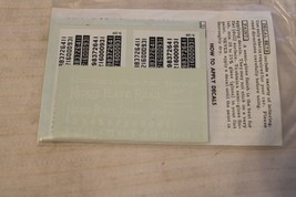 HO Scale Walthers, Nickel Plate Road Diesel Switcher Decal Set #72750 - $15.00
