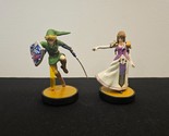 Link &amp; Zelda Amiibos Super Smash Bros. Nintendo Wii U 3DS - £11.42 GBP