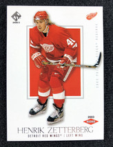 2002-03 Pacific Private Stock Reserve Henrik Zetterberg #160 #19/1550 Red Wings - £15.52 GBP