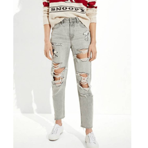 AE x Peanuts Ripped Mom Jean, 2 regular, NWT, Limited Edition, Snoopy - £78.89 GBP