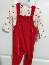 Wonder Nation Baby Girl Red Romper Size 6-9 Months. NWT! Christmas Outfit. - £4.62 GBP