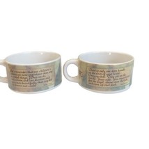 2 Chicken Soup For The Soul Ceramic Soup Coffee Cup Mug GIFTCO Poetic Sayings - £19.64 GBP