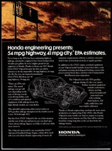 1977 Magazine Car Print Ad - HONDA CVCC 5 Speed A6 - $86.97 MXN