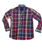 Nautica Boys Shirt Multicolor Size S8 Plaid Button Down Front Pocket Long Sleeve - £13.97 GBP