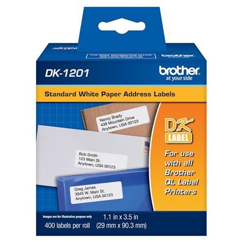 Brother Genuine DK-1201 Die-Cut Standard Address Labels  Long Lasting R... - $43.49 Brother Genuine DK-1201 Die-Cut Standard Address Labels  Long Lasting R... - $43.49