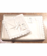 NWT Vintage Matouk White 70x90 Tablecloth &amp; 12 Napkins  100% Linen - $335.64 CAD