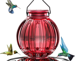 Glass Hummingbird Feeder for Outdoors Hanging, 26Oz Bird Nectar Feeder w... - $30.69