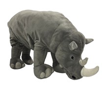 IKEA Rhinoceros Rhino Gray Stuffed Animal 22&quot; - $14.36