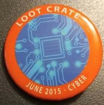 Loot Crate &#39;Cyber&#39; Pin - June 2015 - £3.12 GBP