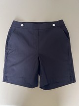 Rafaella Womens Size 8 Stretch Shorts Black With Functional Pockets NWOT - $20.79