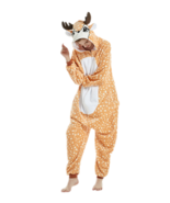 One-Piece Deer Adult&#39;s Animal Pajamas Halloween Party Cosplay Sleepwear - £18.86 GBP
