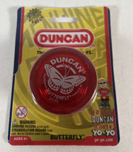 Duncan Butterfly YoYo  Genuine Original See Thru Transparent Red 3124BU - $11.87