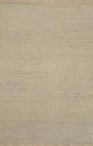 EORC Buy Hand-Knotted Wool Ivory Transitional Modern Modern Knot Rug Online - £819.02 GBP