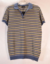 Zara Man Mens Polo Knit Helney Striped Multi color M NWT - £29.38 GBP