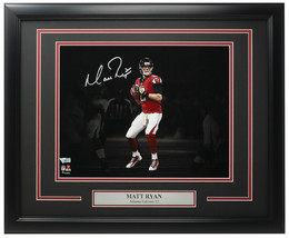 Matt Ryan Signed Framed 11x14 Atlanta Falcons Spotlight Photo Fanatics - £177.91 GBP