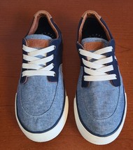 Polo Ralph Lauren Kids Layton 3 U.S. Shoes Canvas Lace-Up Sneakers Blue ... - $15.99