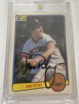 Dan Petry Signed Autographed 1983 Donruss Baseball Card - Detroit Tigers - £7.83 GBP