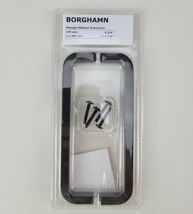 Ikea Borghamm Furniture Handle Steel 17 cm Black Set of 2 pcs New - $29.99