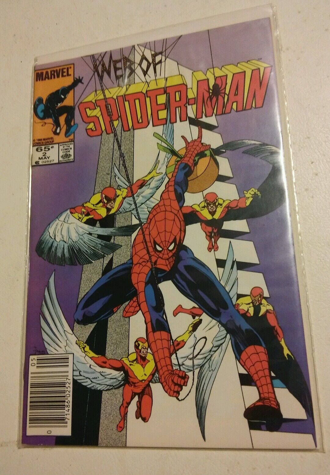 000 Vintage Marvel Comic Book Web Of Spider-Man #2 May - £12.73 GBP