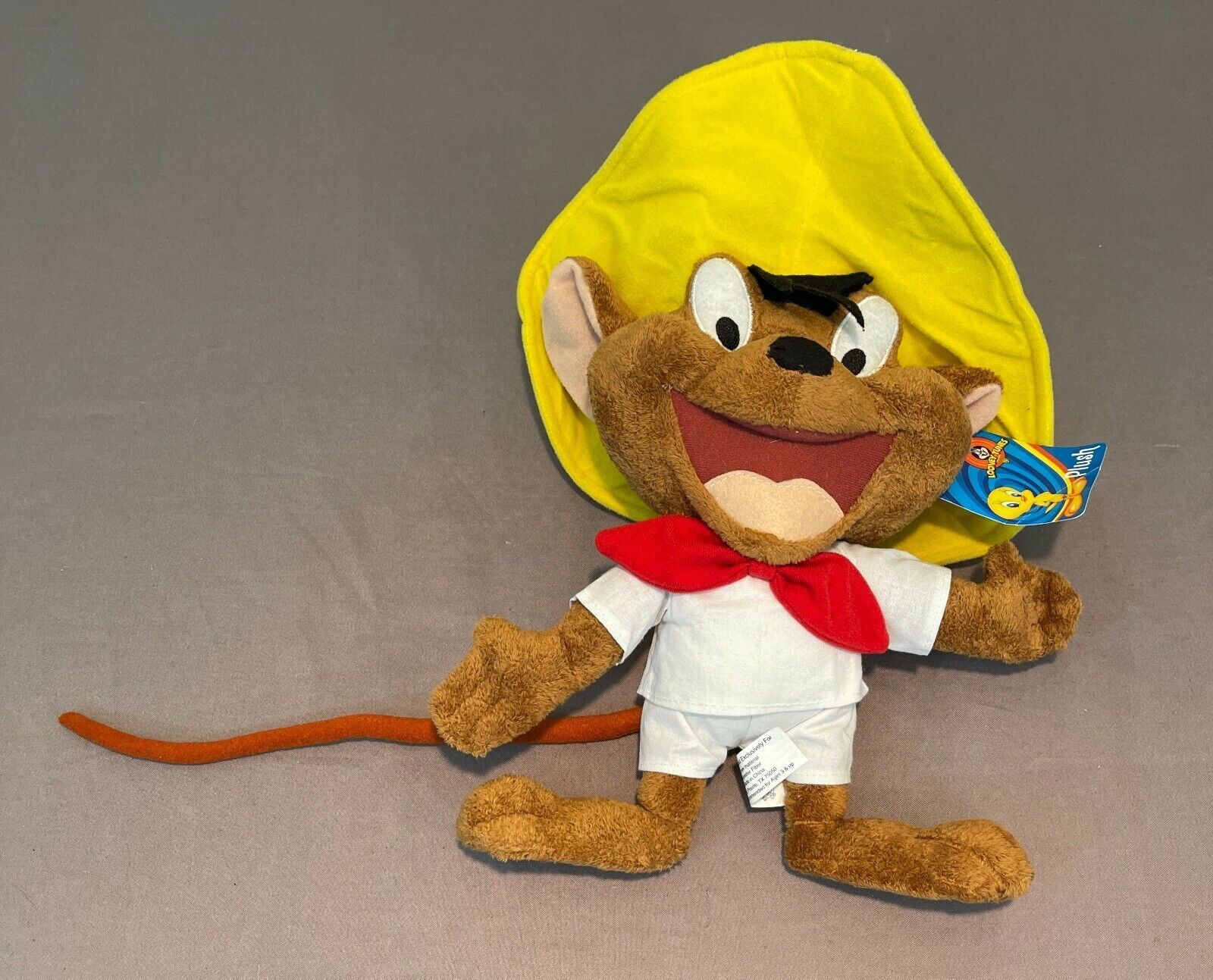 Primary image for Six Flags Looney Tunes Speedy Gonzales Stuffed Plush Toy Stuffed Animal Yellow