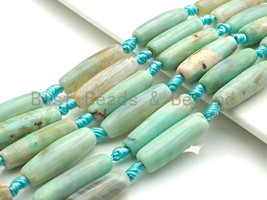 1pc/9pc Natural Tibetan Agate Barrel Spacer Beads, Turquoise Blue Agate Spacer - $3.20+