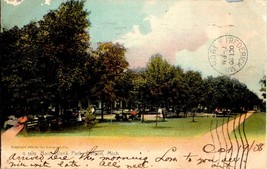 Antique Postcard Baic Blank Park Detroit Michigan 1904 Posted Rotograph Co. - $5.99