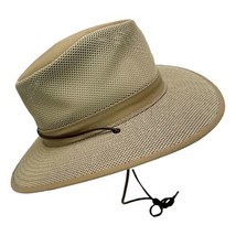 Henschel Hat Safari Breathable Size S Tan Canvas USA Holiday Sun Travel - £25.27 GBP