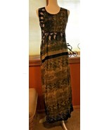 M.P.H. womens long animal/tribal print dress - $421.58 MXN