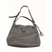 Michael Kors Authentic women’s leather chain link gray purse shoulder bag medium - $45.58