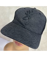 Browning Hunting Two Tone Black Gray Snapback Baseball Cap Hat - $13.34