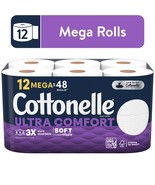 Ultra Comfort Toilet Paper, 12 Mega Rolls, 268 Sheets per Roll (3,216 To... - $454.29 MXN